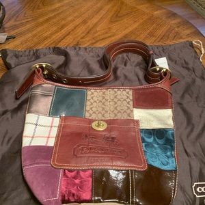 New Coach Patchwork discontinued shoulder bag